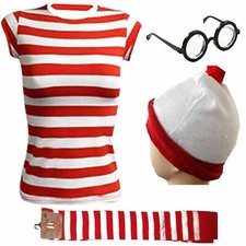 Ladies Women Where's Wally Red