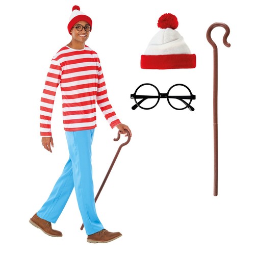 Men where wally costume - men`s, where`s